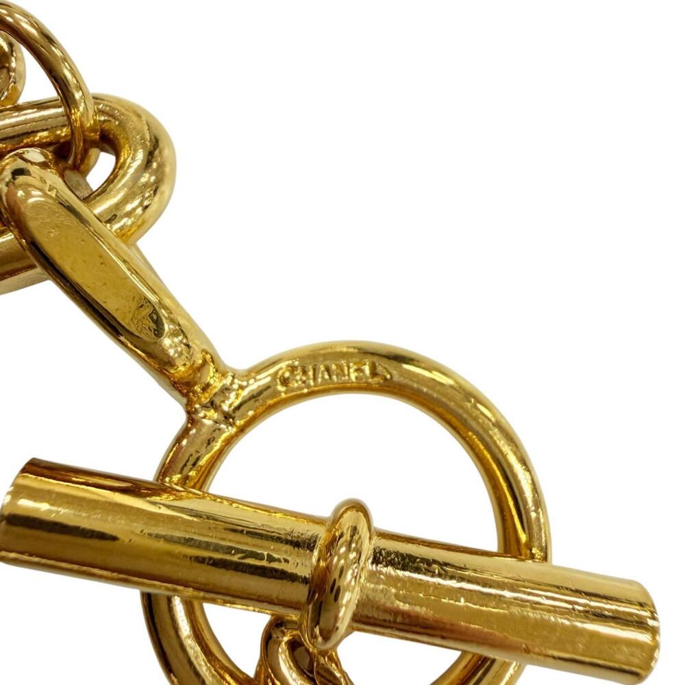 CHANEL Vintage Metal Icon Charm 7-Strand Bangle Bracelet, Gold, Weight 205g, ... - Picture 8 of 9